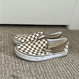 Worn twice! Checkered Vans!